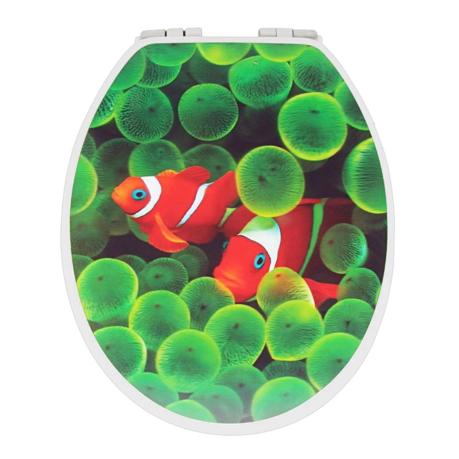 WC-Sitz 3D-Motiv Clownfische
