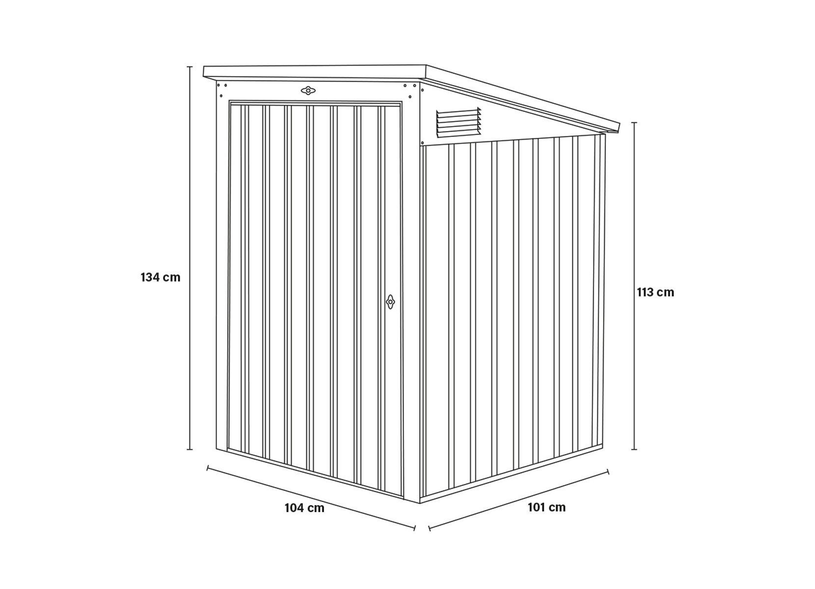 Home Deluxe Mülltonnenbox BASURA S 1x 240 Liter