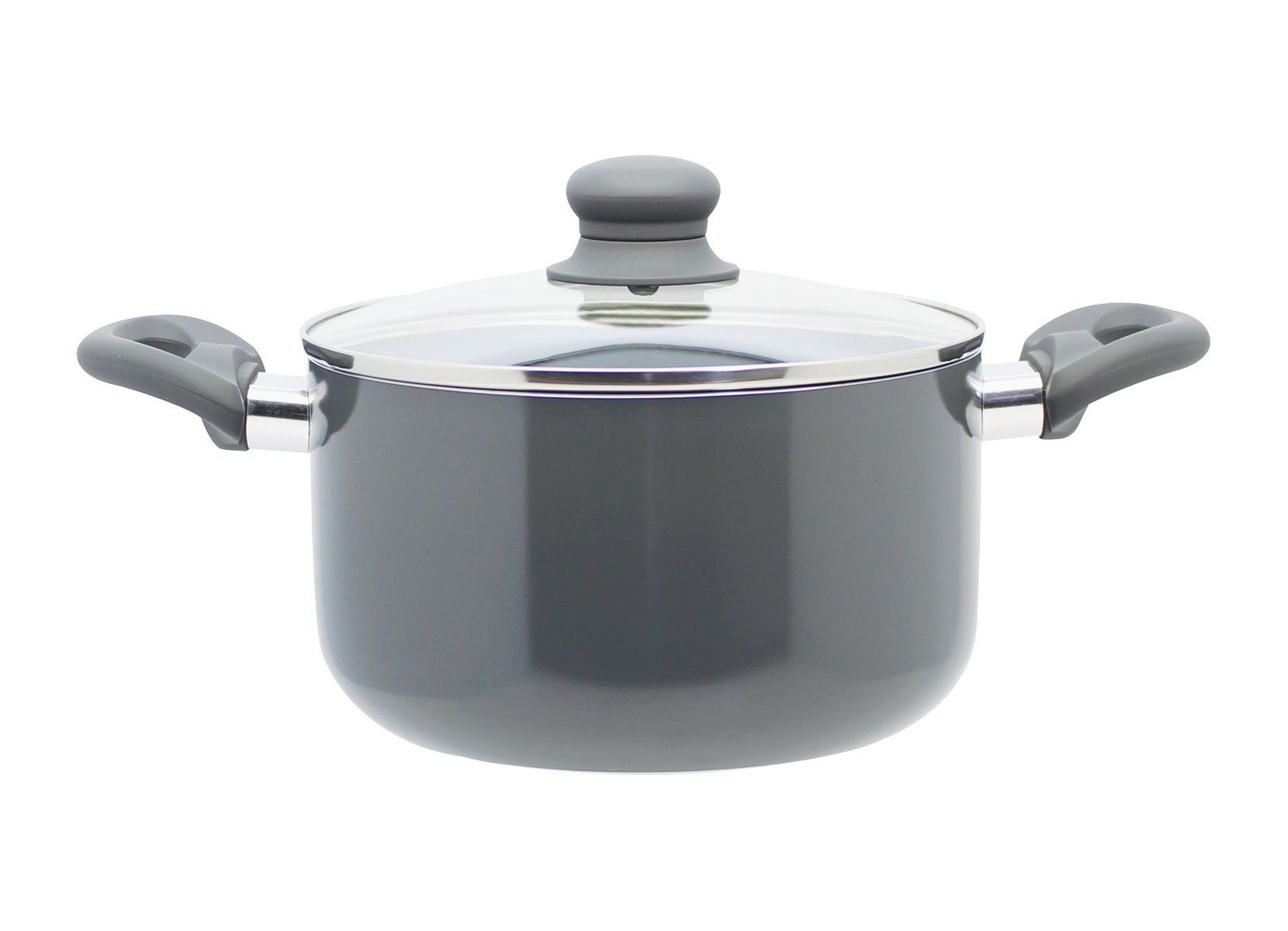 Aluminium-Kochtopf Rom 20cm Grau
