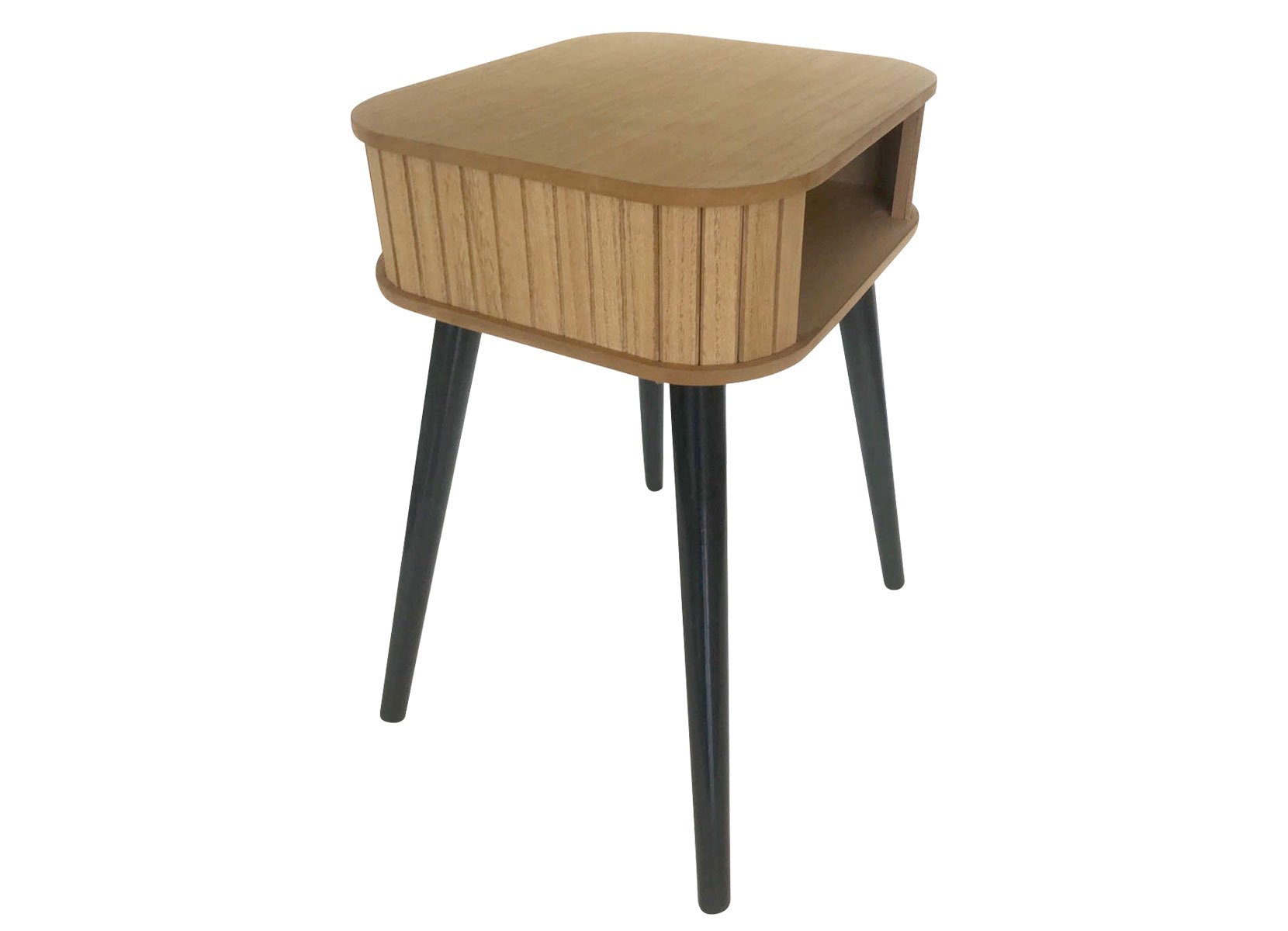 Moderner Beistelltisch aus Holz 34x30x50cm Natur