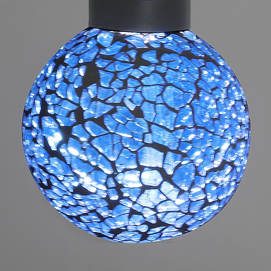 LED-Solar-Hängeleuchte Mosaikball 6cm