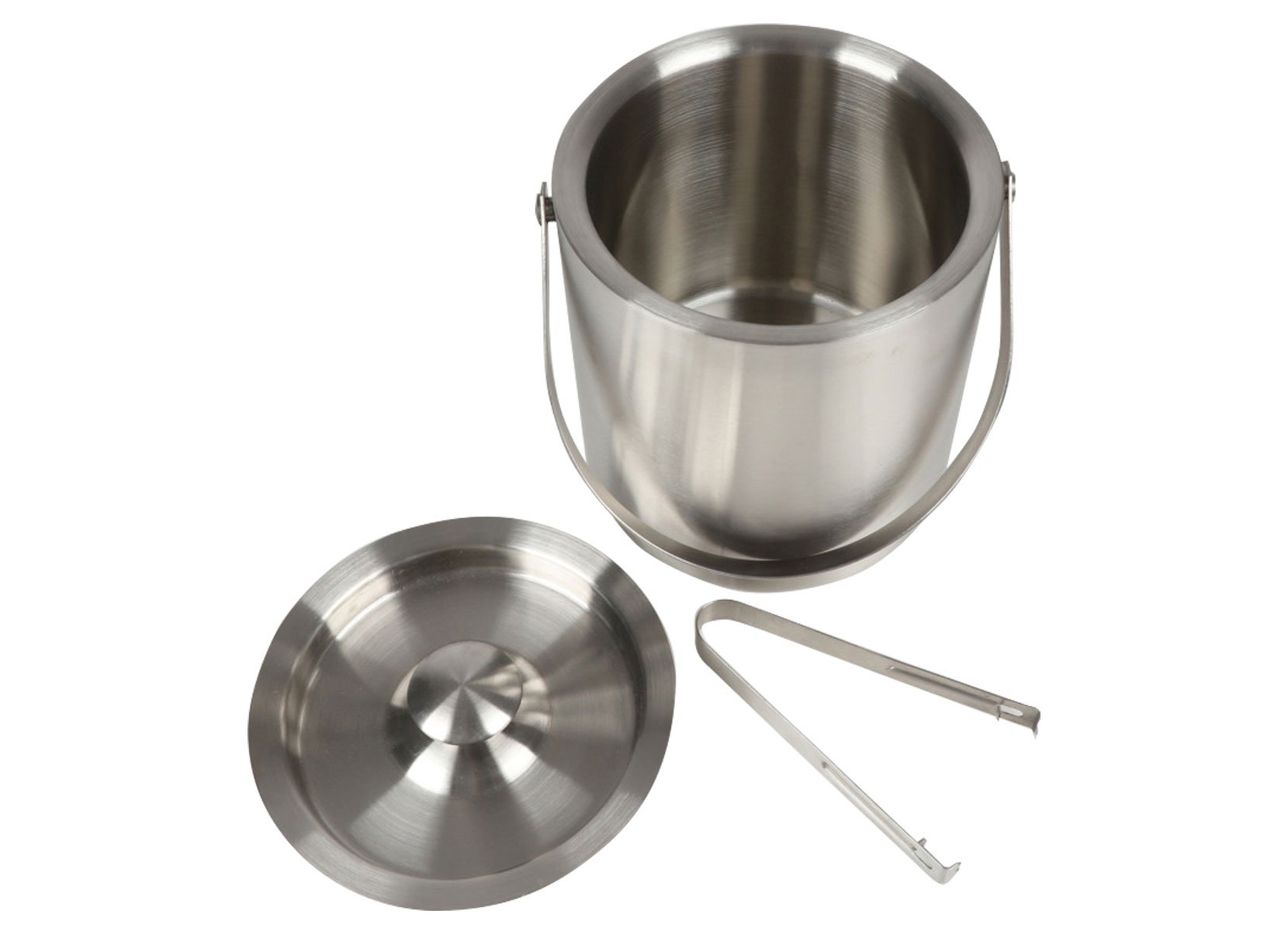 Eiseimer mit Deckel und Zange 15,5x15,5cm 1700ml Eiseimer mit Deckel und Zange 15,5x15,5cm 1700ml