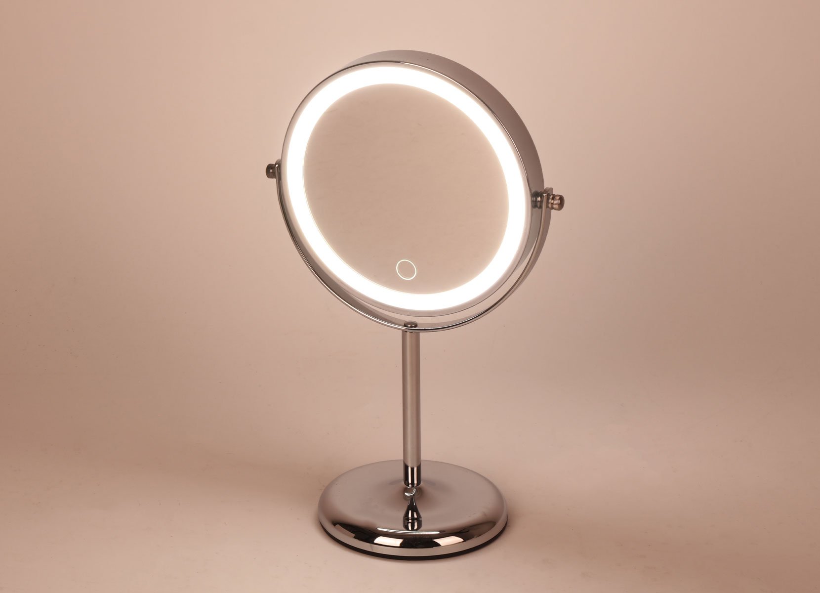 Doppelseitiger LED-Kosmetikspiegel mit Licht 32,5cm