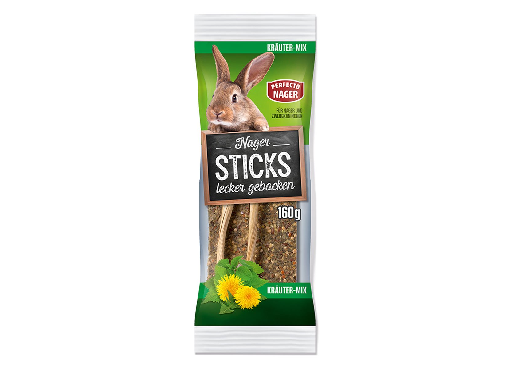 Perfecto Nager Nager Sticks 160g Kräuter-Mix Perfecto Nager Nager Sticks 160g Kräuter-Mix