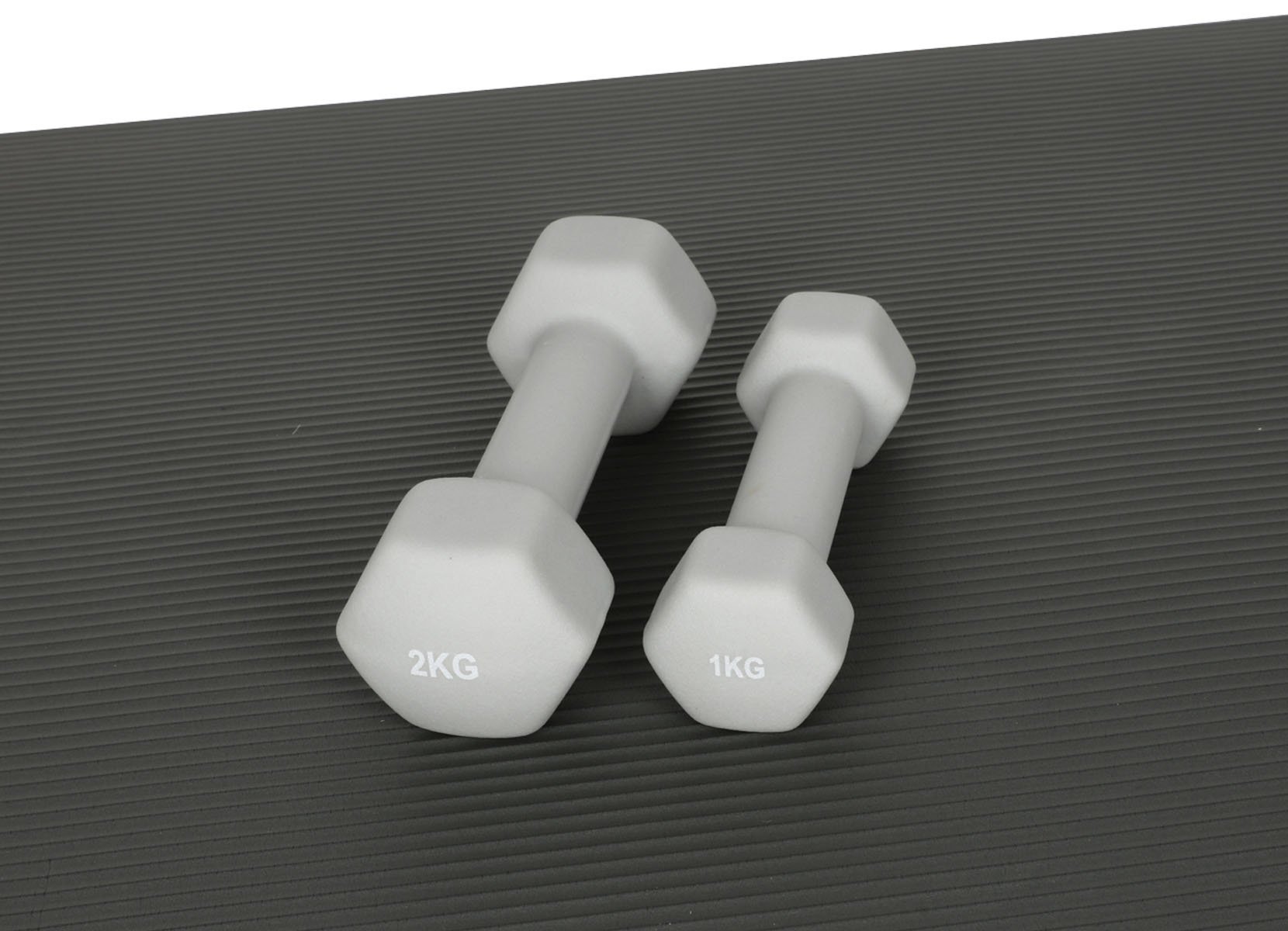 2kg Hantel Hellgrau
