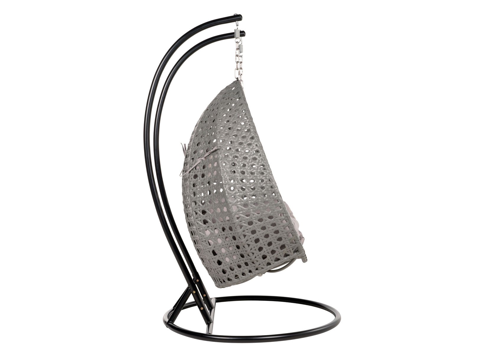 Home Deluxe TWIN Polyrattan-Hängesessel für 2 Personen Grau Home Deluxe TWIN Polyrattan-Hängesessel für 2 Personen Grau