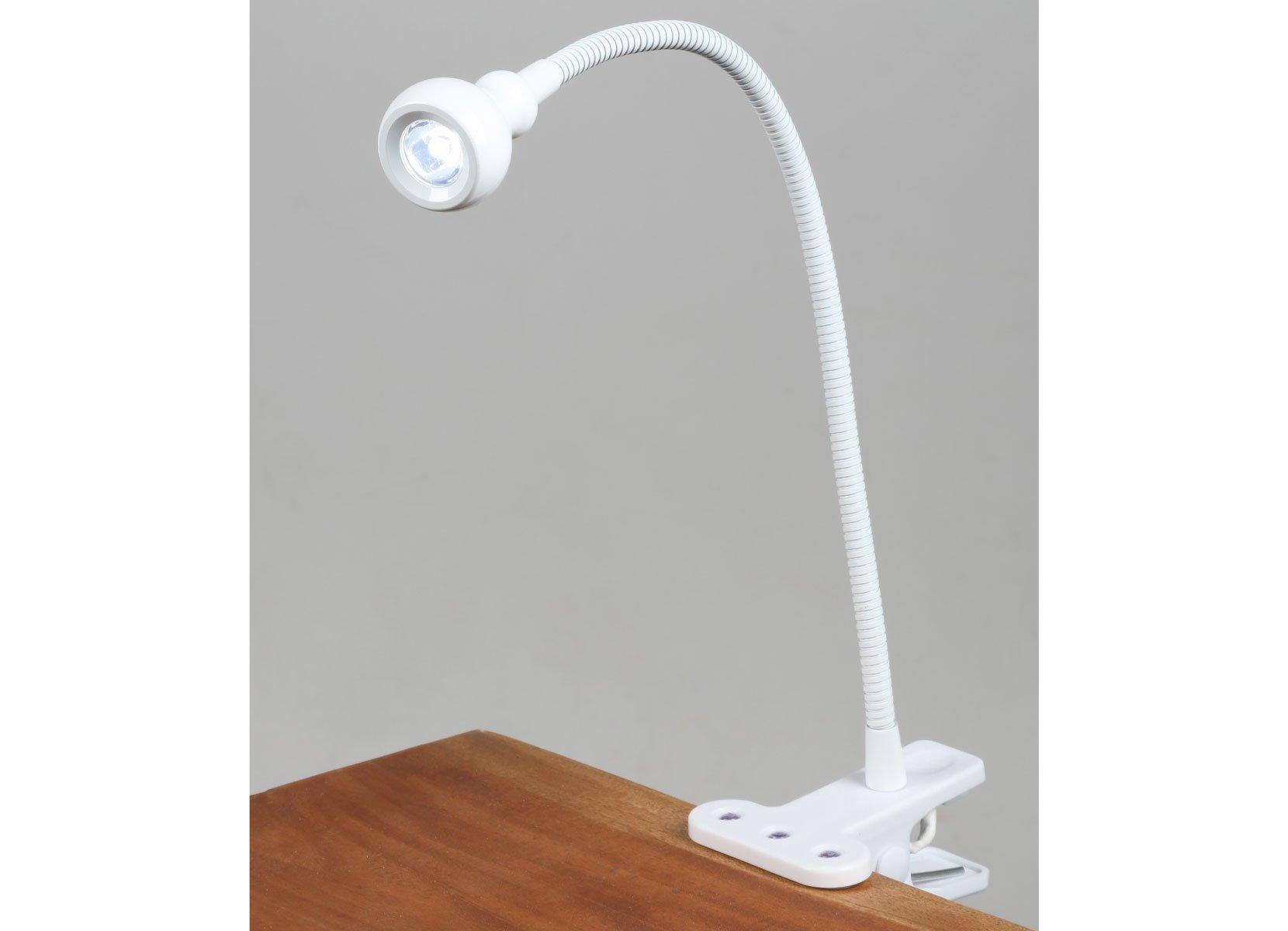LED-Klemmleuchte mit Flexi-Arm Weiß