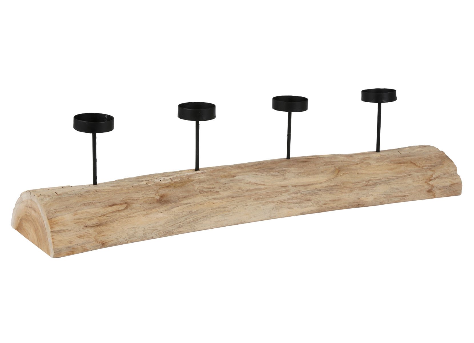 XXL-Baumstamm für 4 Kerzen 70cm