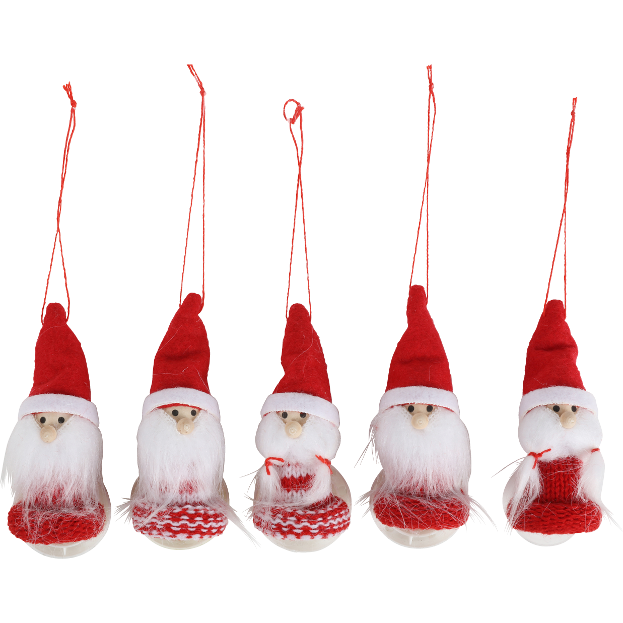 Deko-Weihnachtsmänner 5er-Set