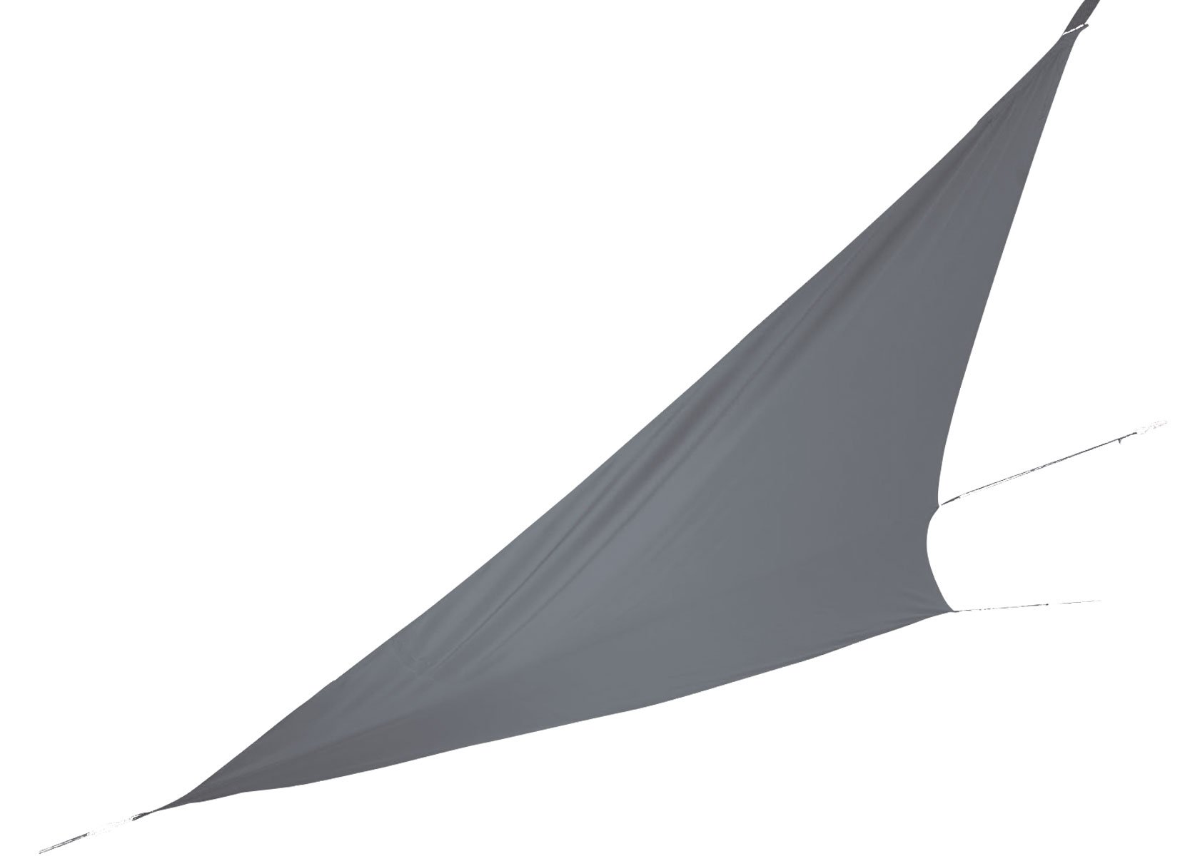 Sonnensegel Dreieckig 415x415x415cm Anthrazit, 100% Polyester, Gewicht: ca. 1,80kg