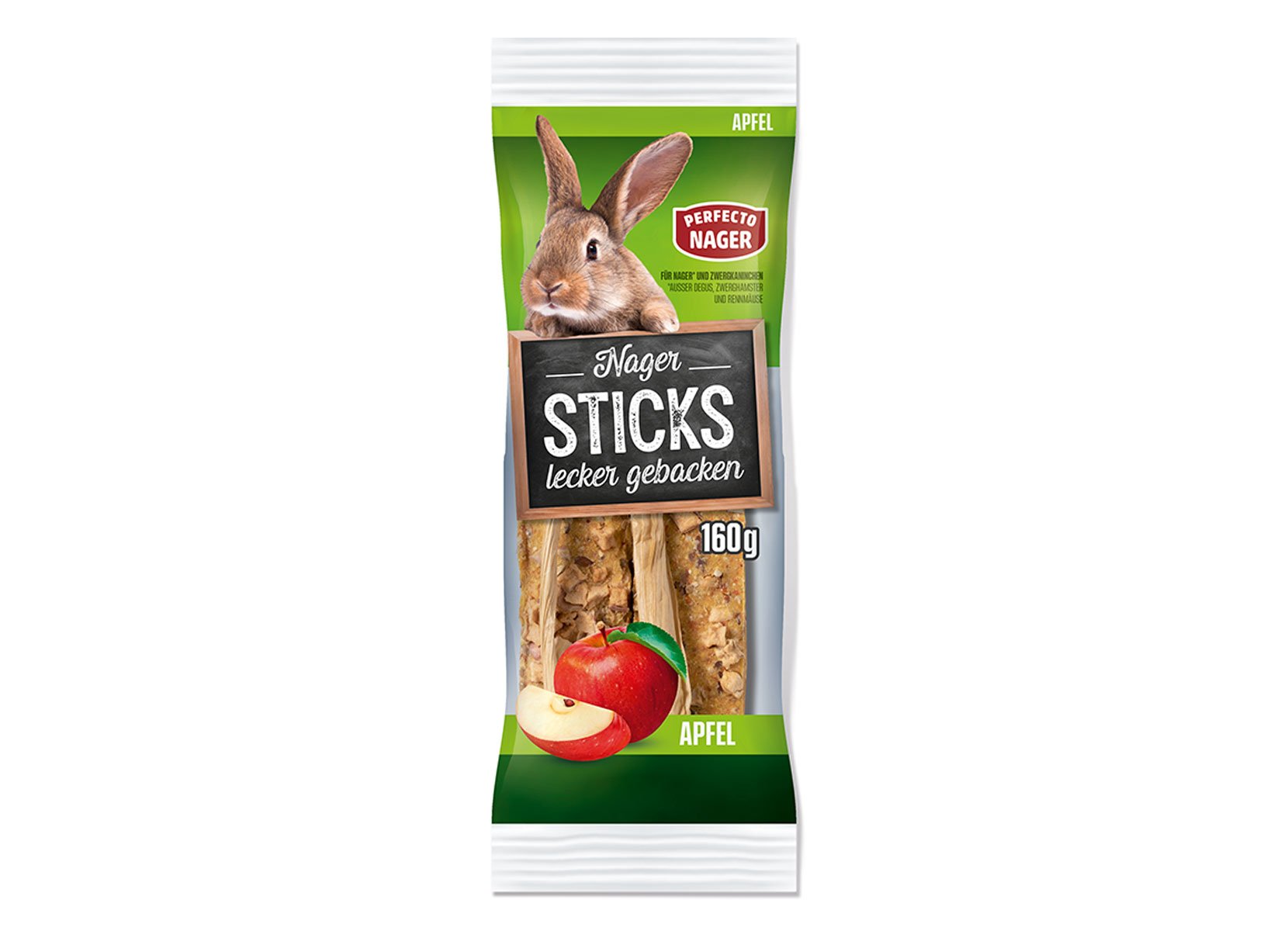 Perfecto Nager Nager Sticks 160g Apfel Perfecto Nager Nager Sticks 160g Apfel