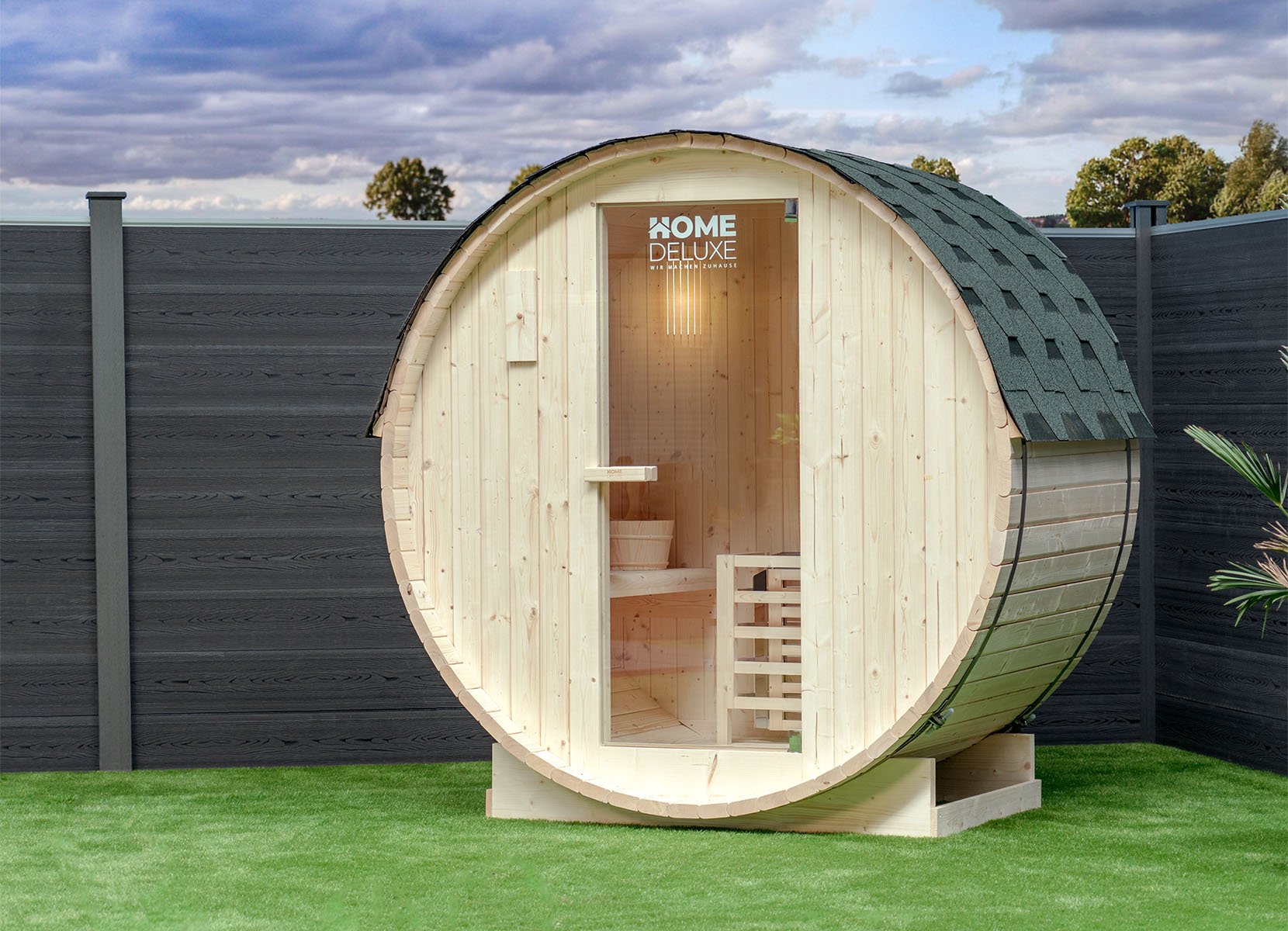 Home Deluxe Outdoor-Fasssauna LAHTI M
