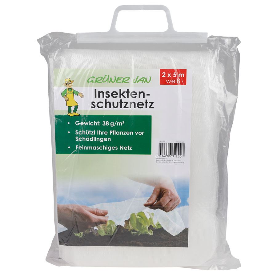 Grüner Jan Insektenschutznetz 2x5m Weiß