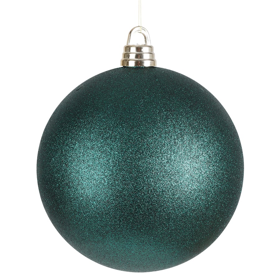 XXL-Weihnachtskugel 30cm Dunkelgrün mit Glitter