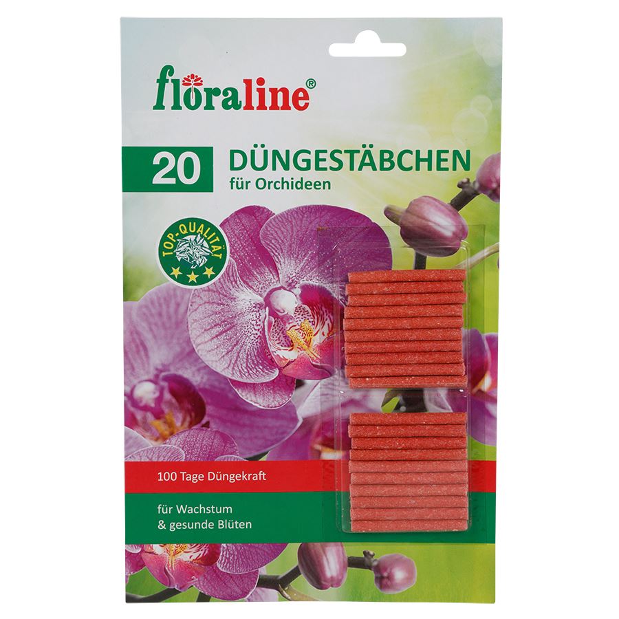 Floraline Düngestäbchen für Orchideen 20 Stück