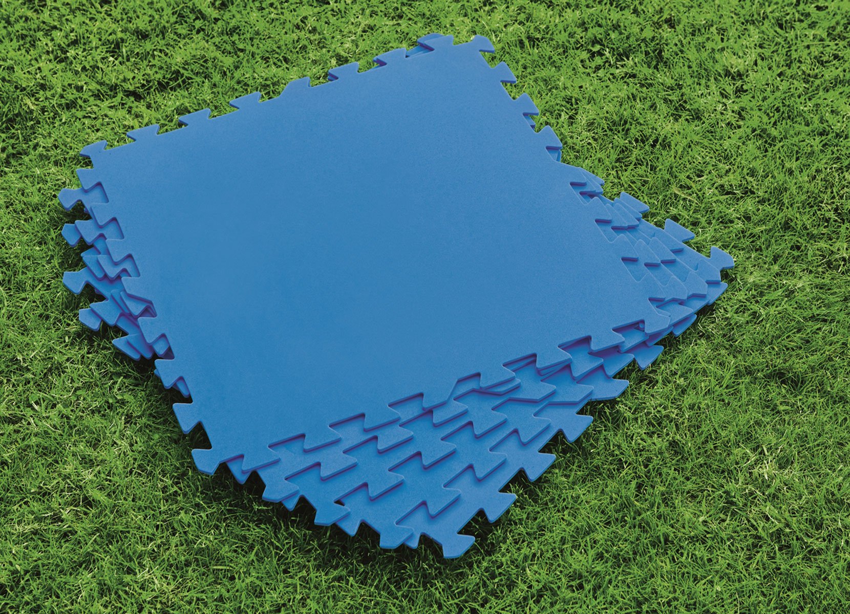 Bestway #58220 Bodenschutzplatten für Aufstellpools 50x50cm 9er-Set Blau