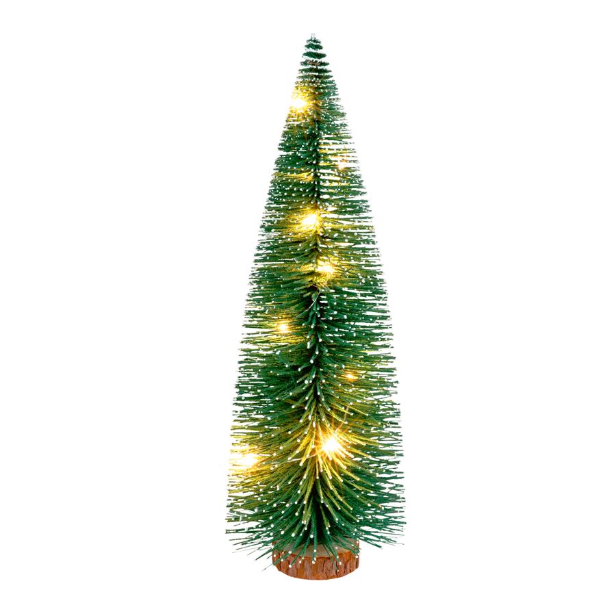 Deko-Tannenbaum 30cm beschneit mit 10 LEDs Warmweiß