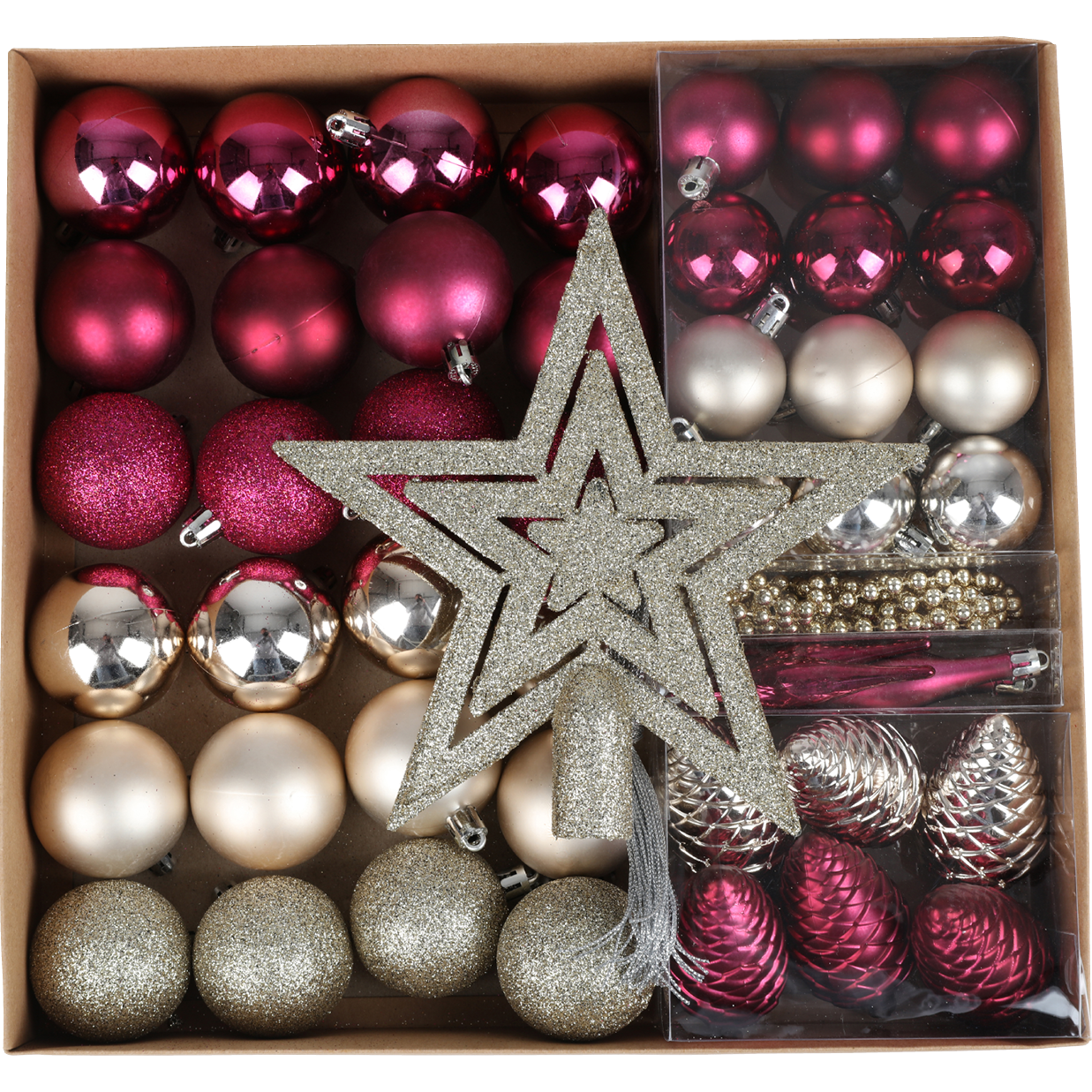 Christbaumschmuck-Set 50tlg.