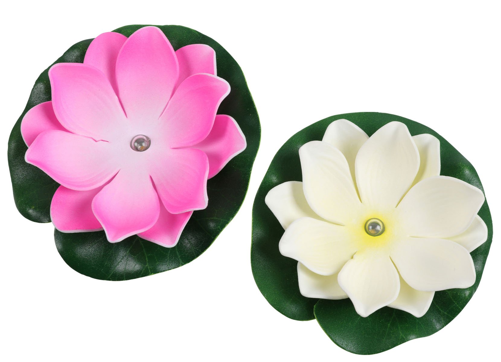 Schwimmende Lotusblüte mit LED Farbwechsler 10cm