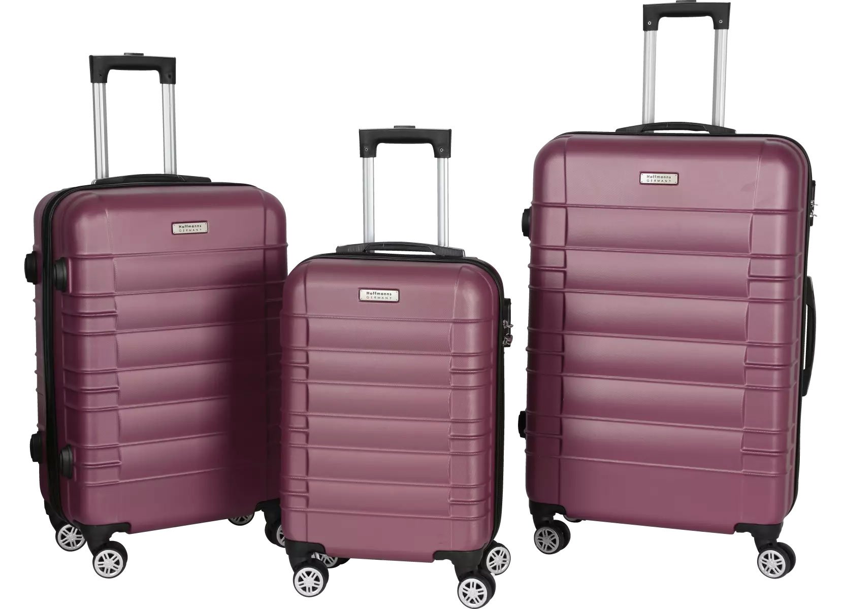 Reisekoffer Set 3er Platin L/XL/XXL Zahlenschloss Hartschalen Trolley  Rollen