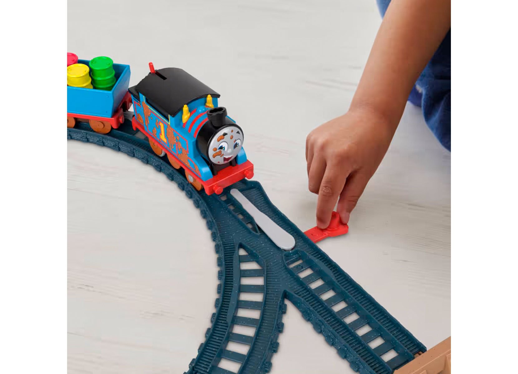 Thomas & Friends Lokomotive und Schienenset Thomas-Lokomotive Blau