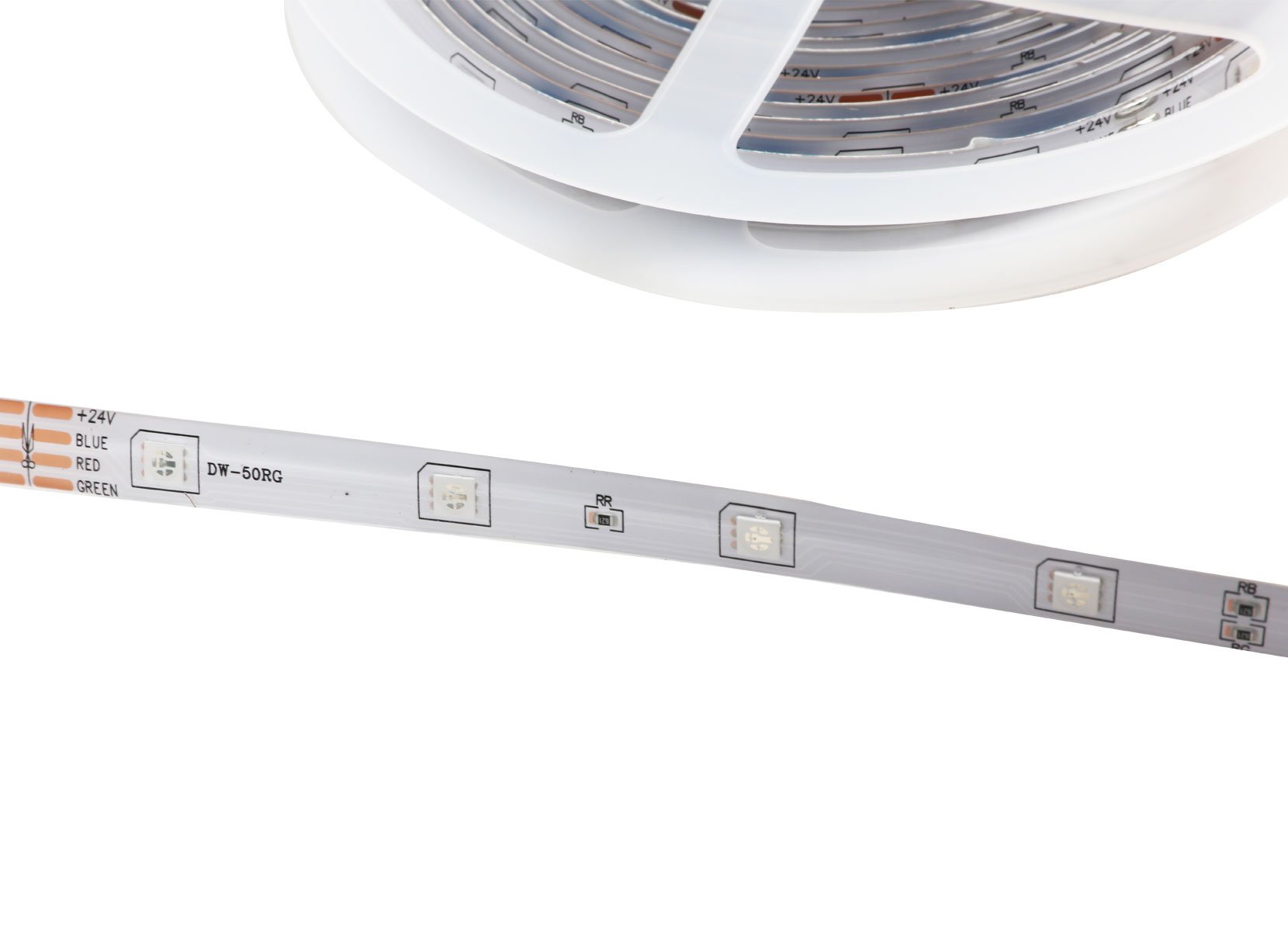 WiFi-LED-Leuchtstreifen mit App und Fernbedienung 30 LEDs pro Meter 5m Multicolor
