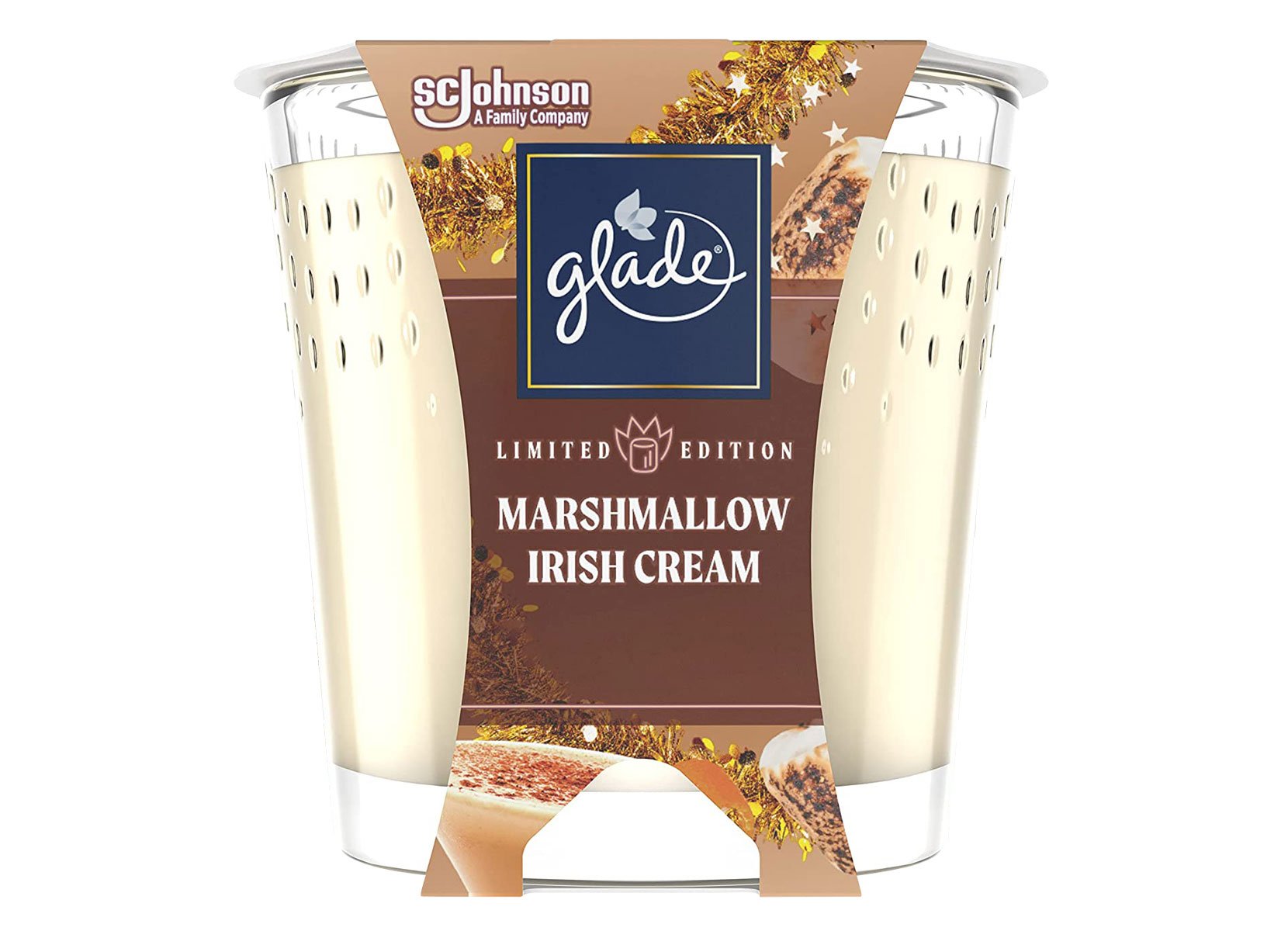 Glade Duftkerze Marshmallow Irish Cream 129g