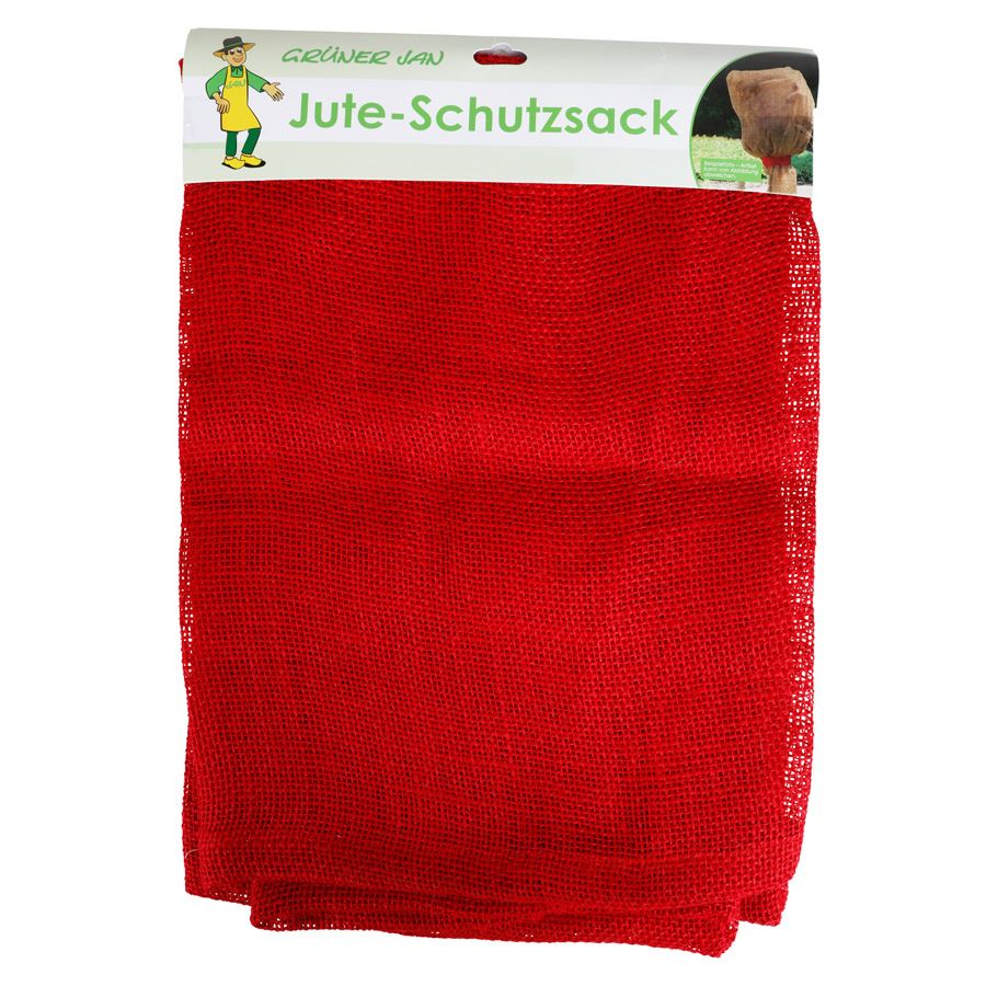 Grüner Jan Jute-Schutzsack 57x78cm Rot