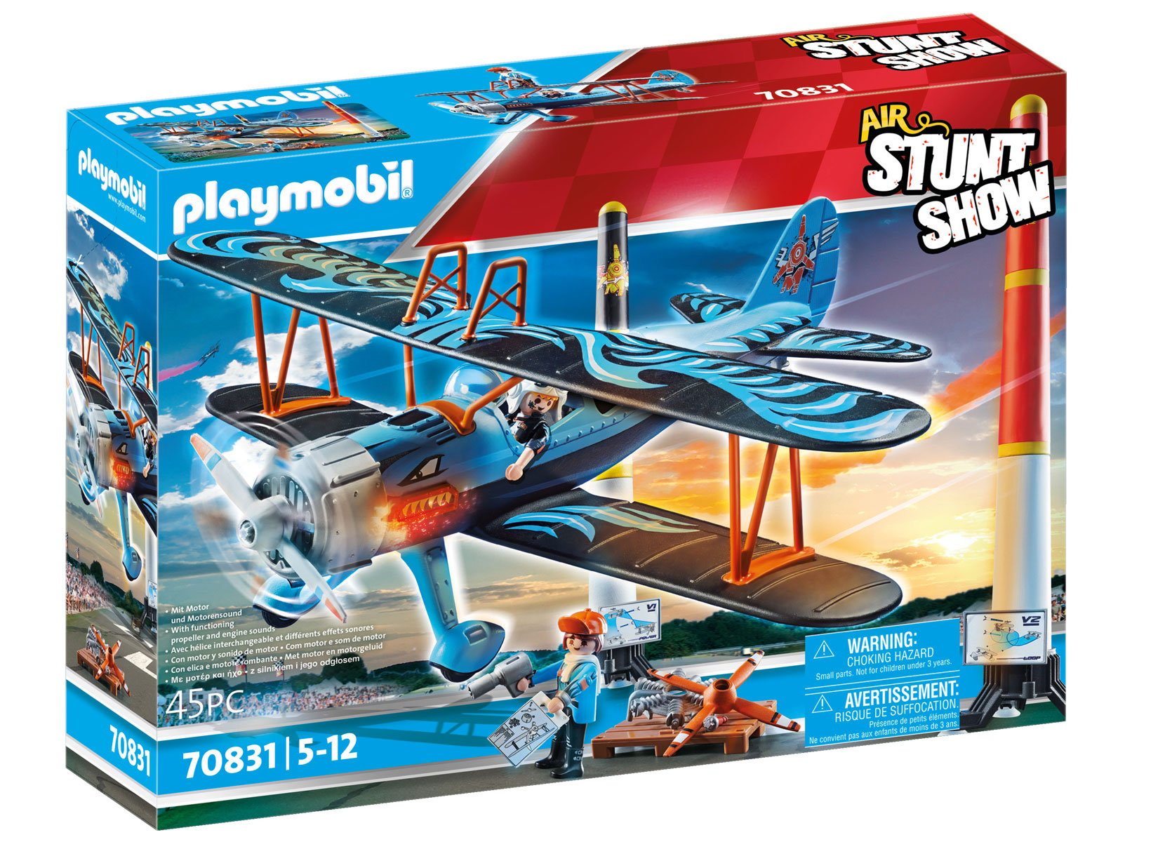 Playmobil 70831 Air Stuntshow Doppeldecker Phönix