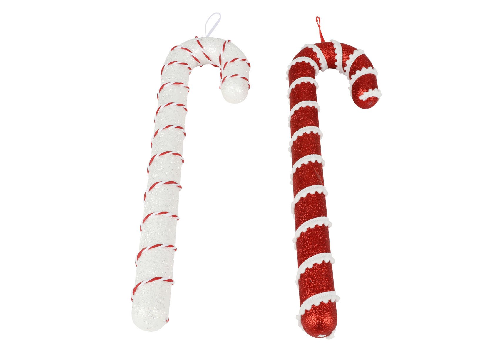 Deko Glitzer-Zuckerstange zum Aufhängen 40cm