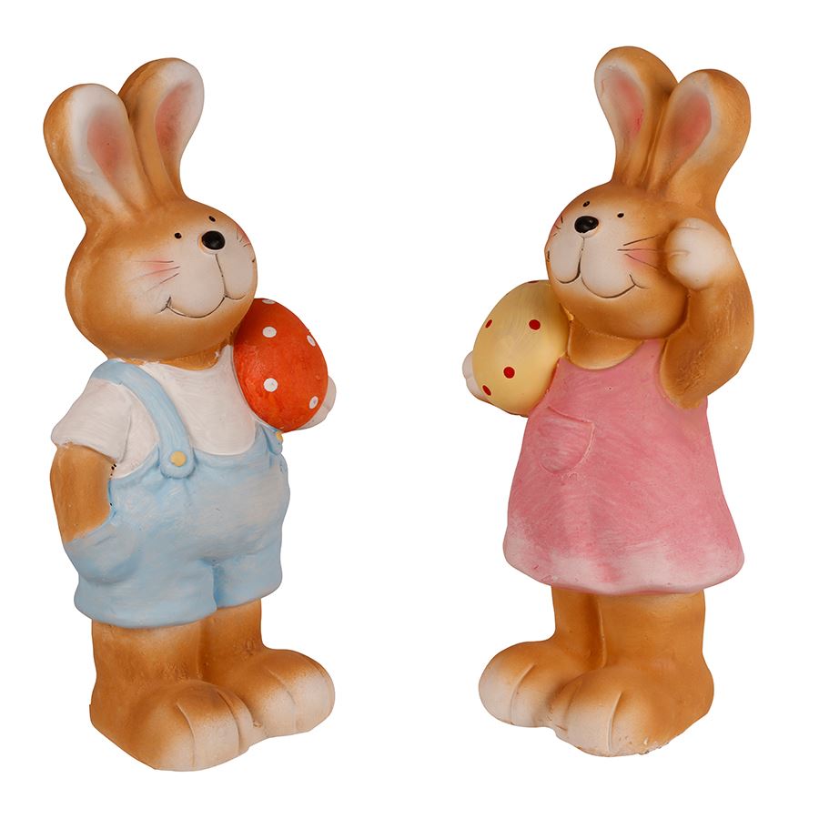 Großer Deko-Hase 40cm Mädchen