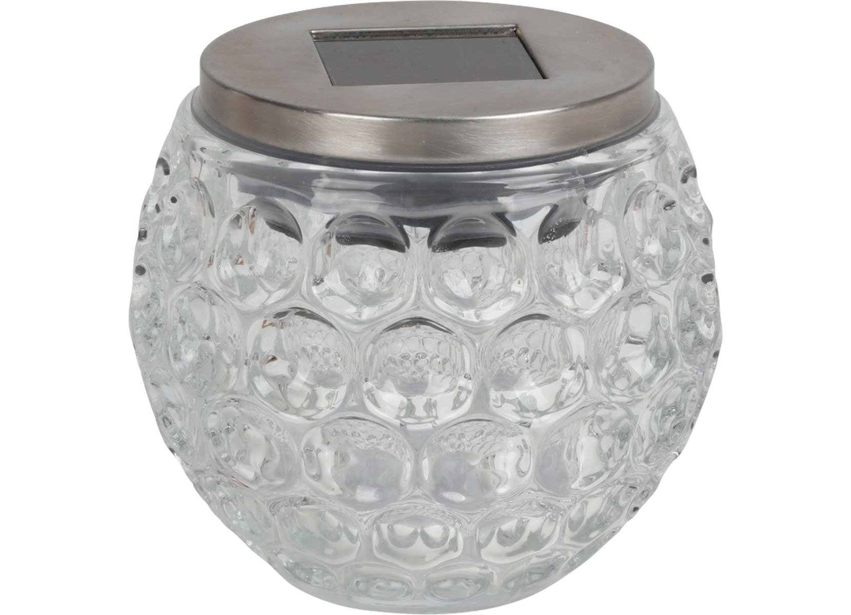Solar-Glasleuchte mit LED-Licht Warmweiß