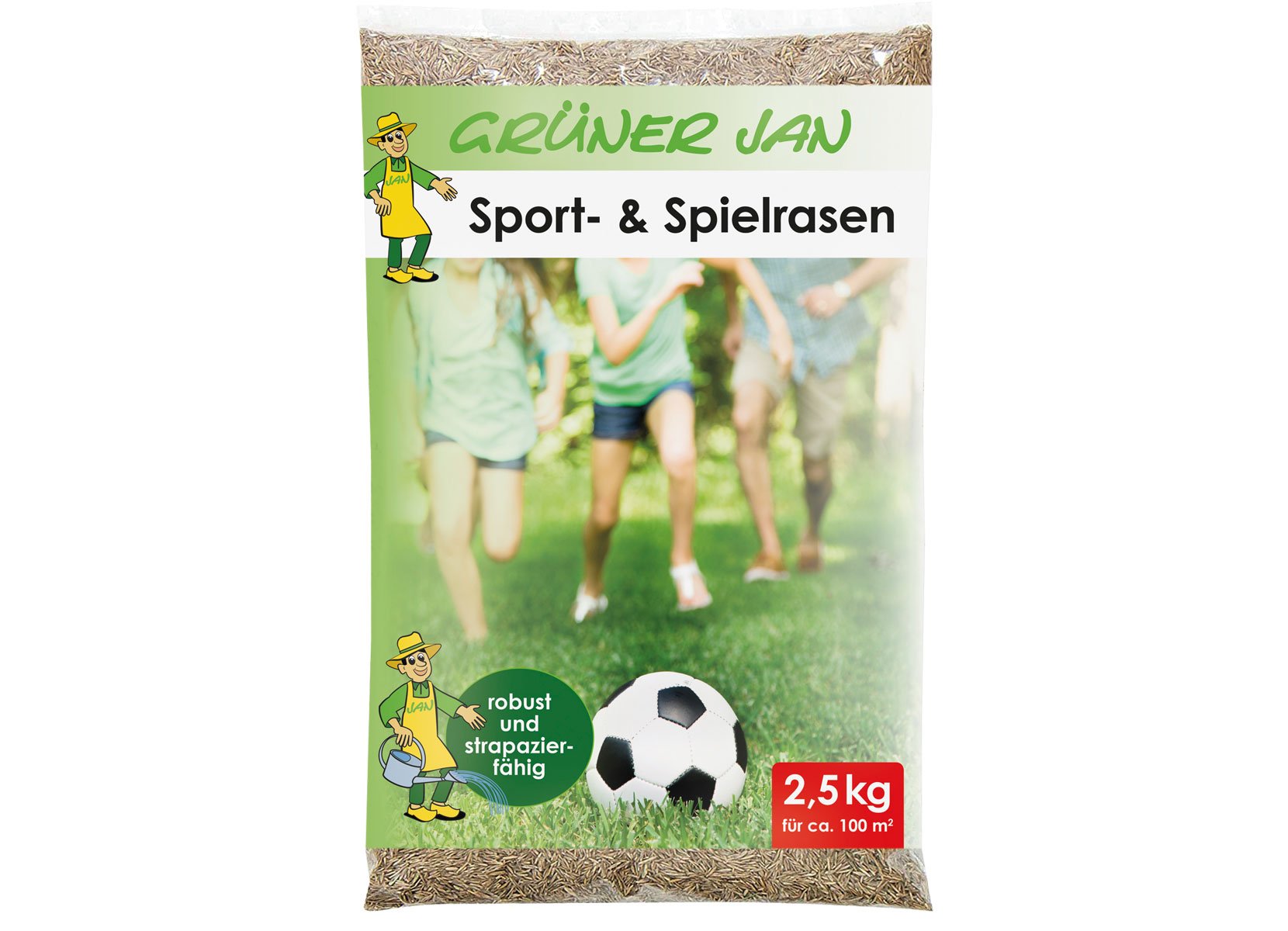 Grüner Jan Sport- und Spielrasen 2,5kg