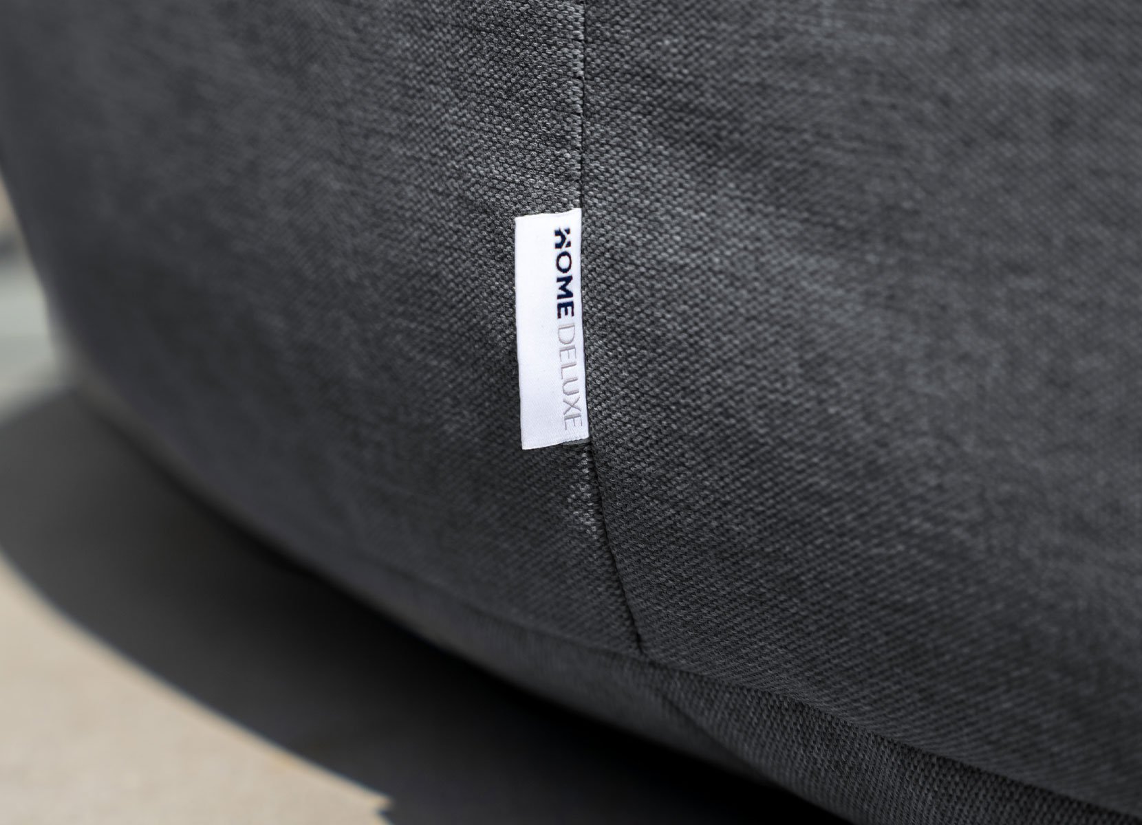 Home Deluxe CLOUD - XXL Outdoor Sitzsack mit Hocker Anthrazit