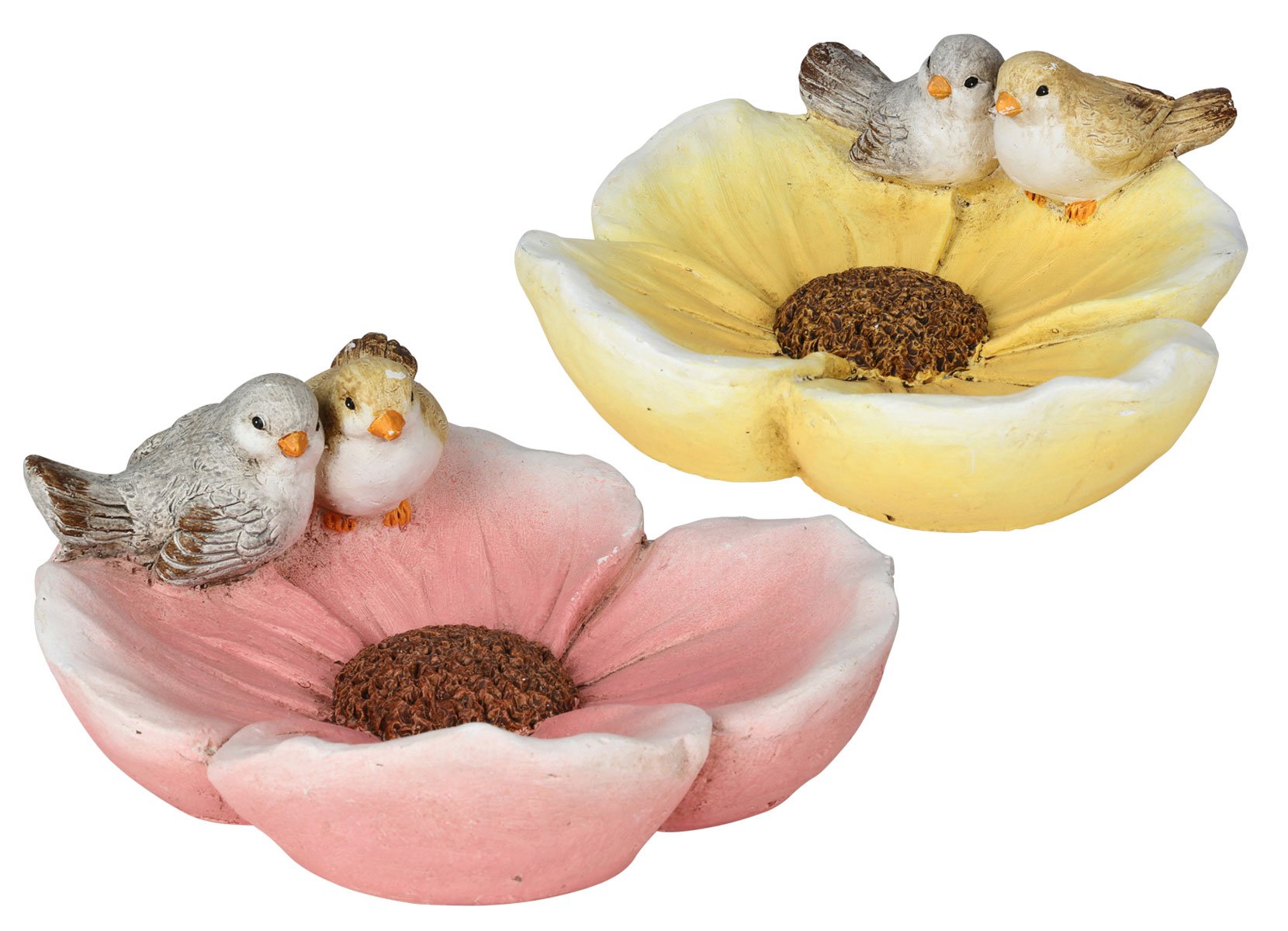 Vogeltränke Blumen mit Vögelchen 30x28x15cm Blume