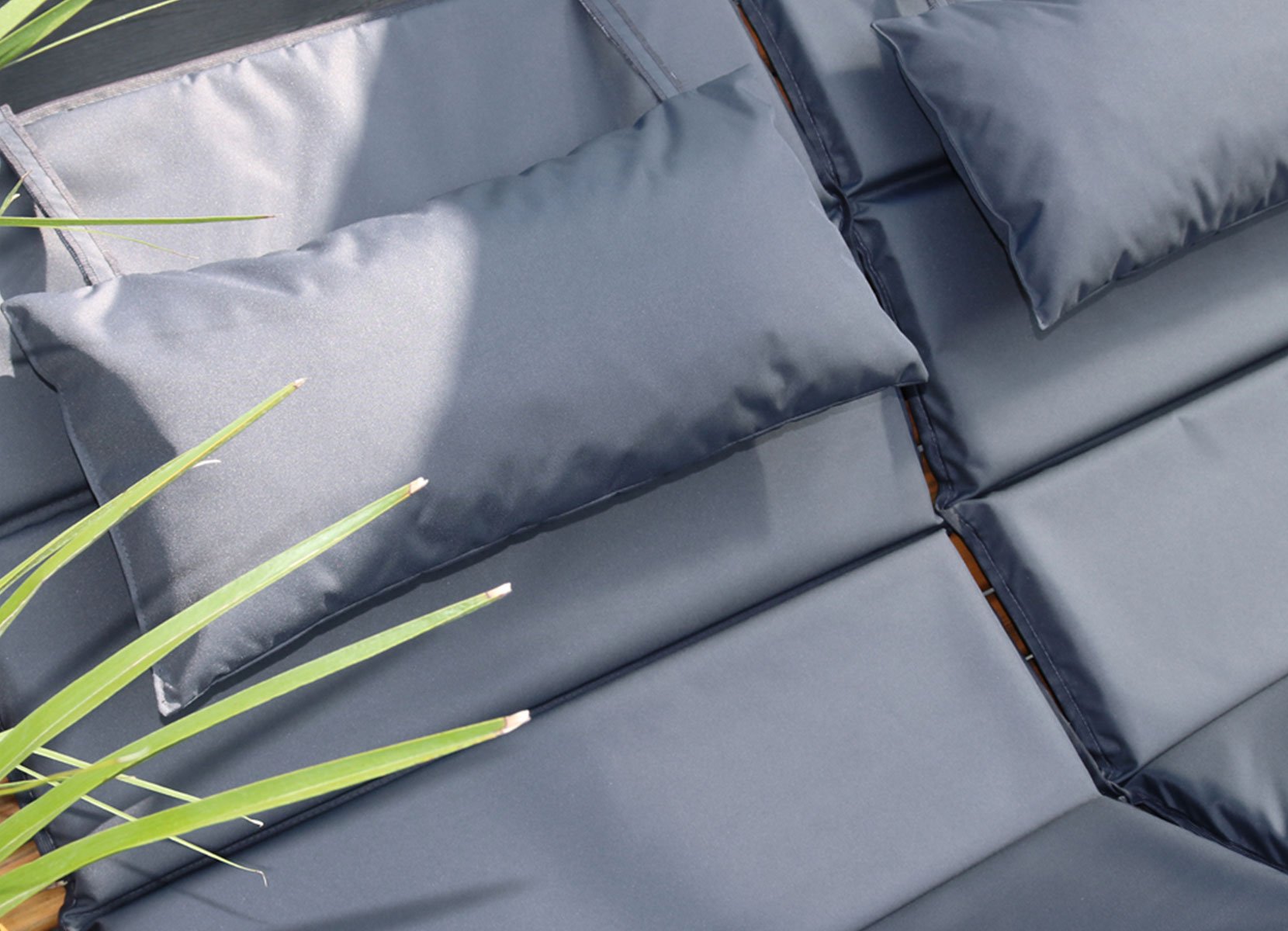 Home Deluxe Auflage 2er-Set für TAIGA Wellenholzliege Anthrazit Home Deluxe Auflage 2er-Set für TAIGA Wellenholzliege Anthrazit