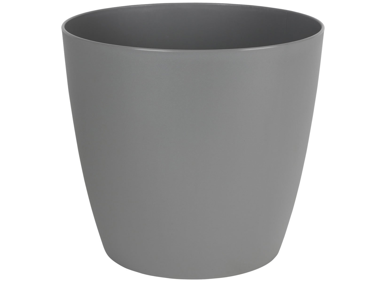Pflanztopf Ella mit Rollen 34,5x31cm Steingrau/Matt