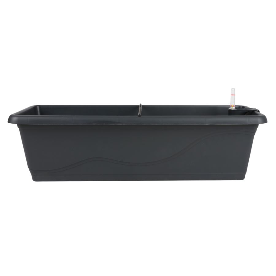 Blumenkasten Extra Line mit Bewässerungssystem 59x16,5x20,5cm Anthrazit