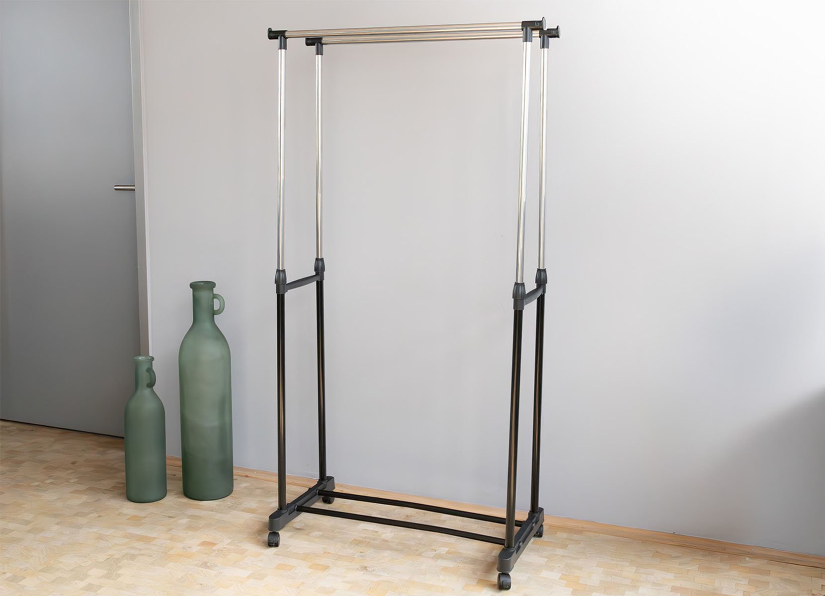 Kleiderwagen 75x80-155x42cm