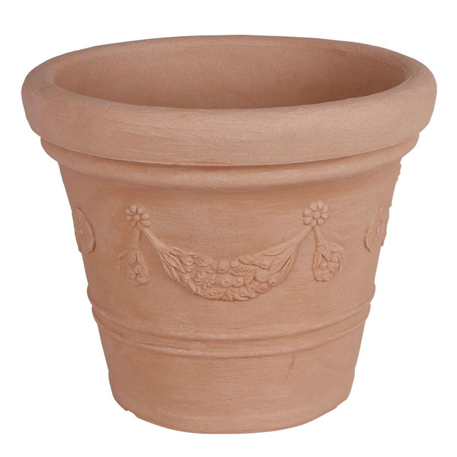 Pflanztopf Siena Traube 42x36cm Terrakotta