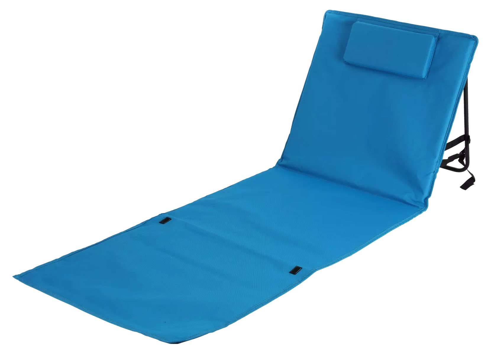 Klappbare Strandmatte mit Kopfpolster 158x54,5cm