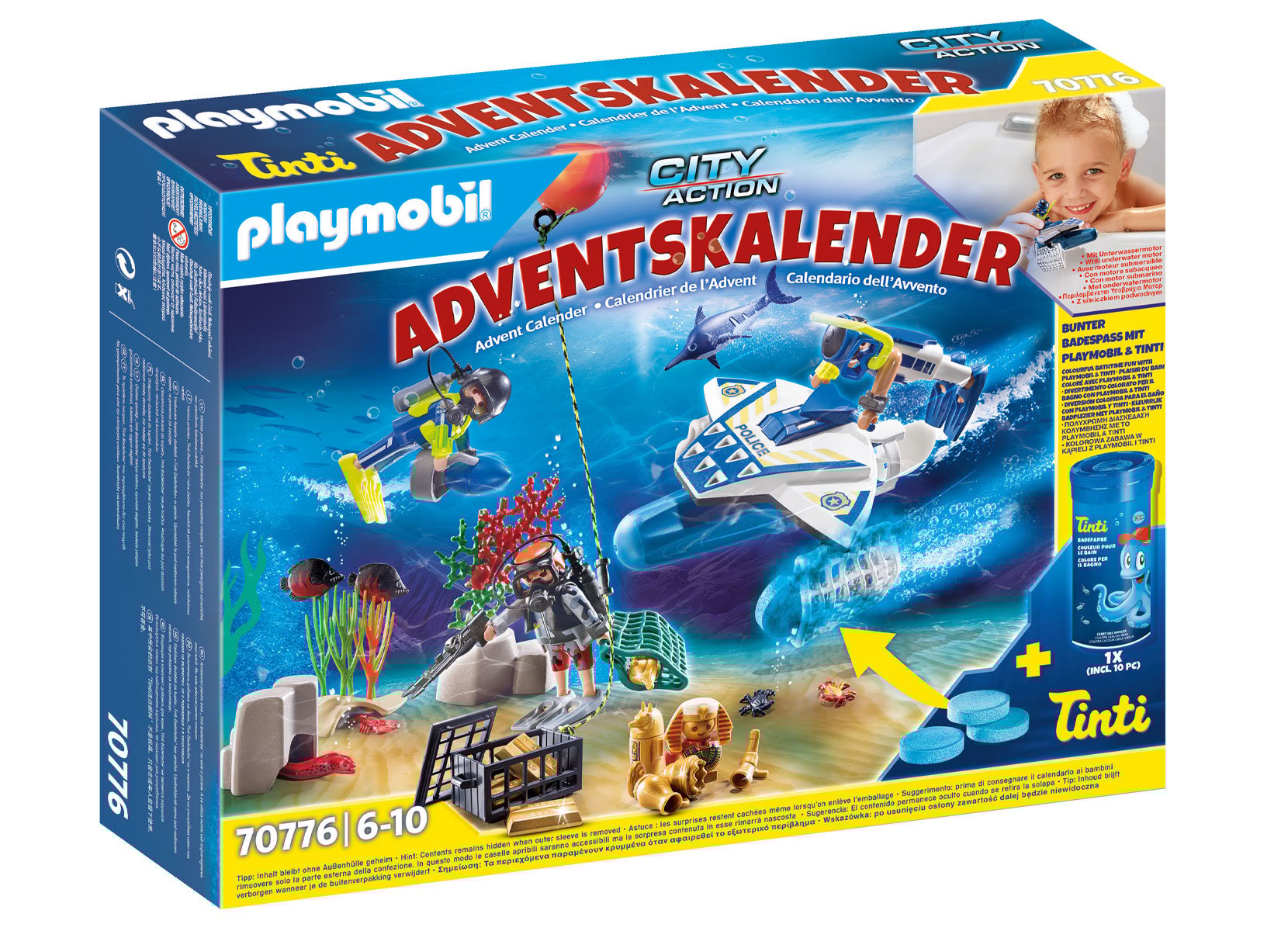 Playmobil 70776 Adventskalender City Action Badespaß Polizeitaucheinsatz