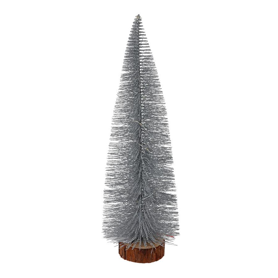 Deko-Tannenbaum mit Glitzer und 25 LEDs 50cm Warmweiß