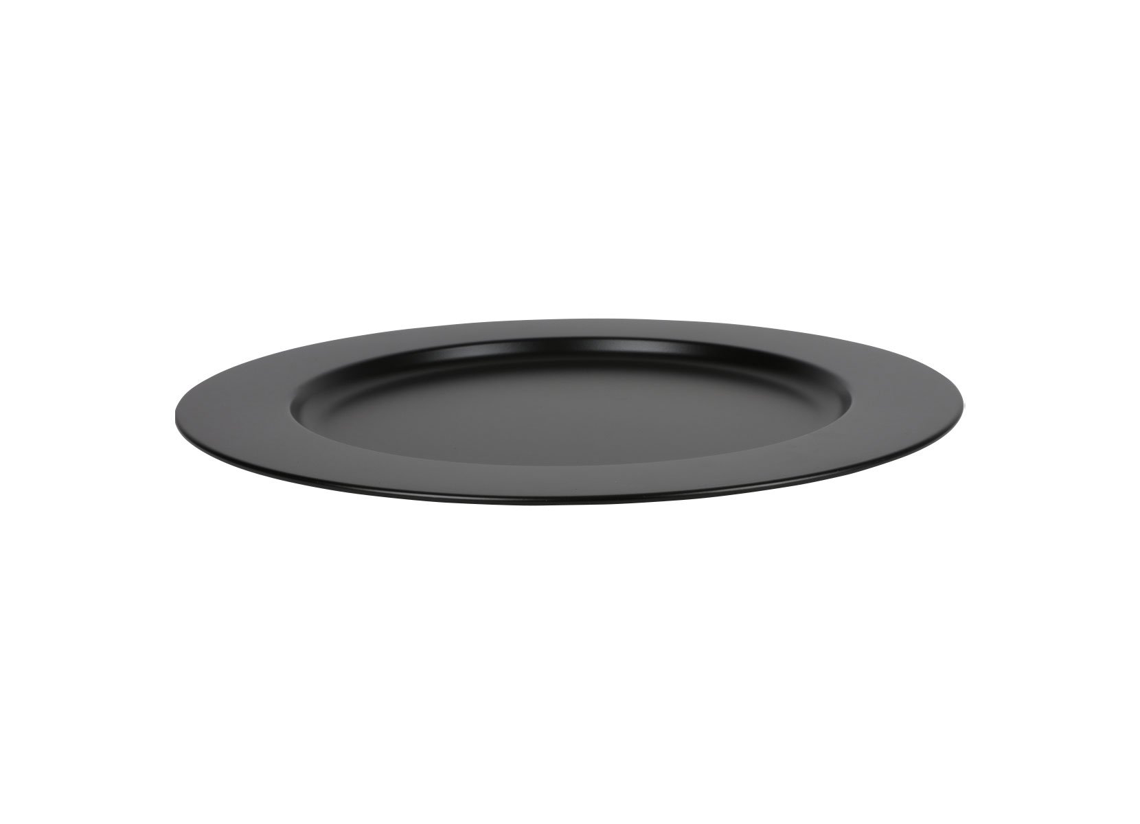 Edelstahl-Platzteller 35cm Schwarz/Matt