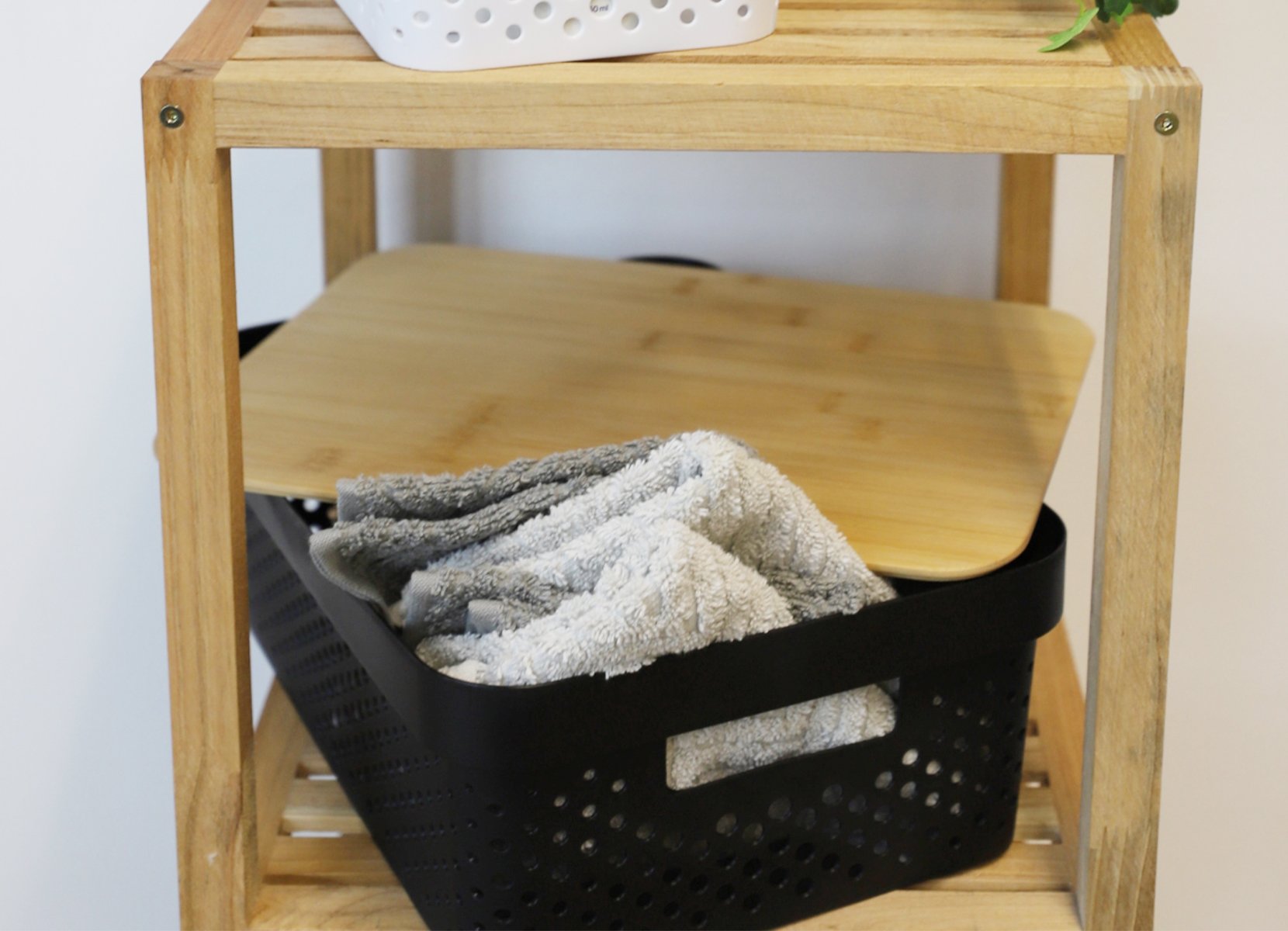 Aufbewahrungsbox mit Bambus-Deckel 11L