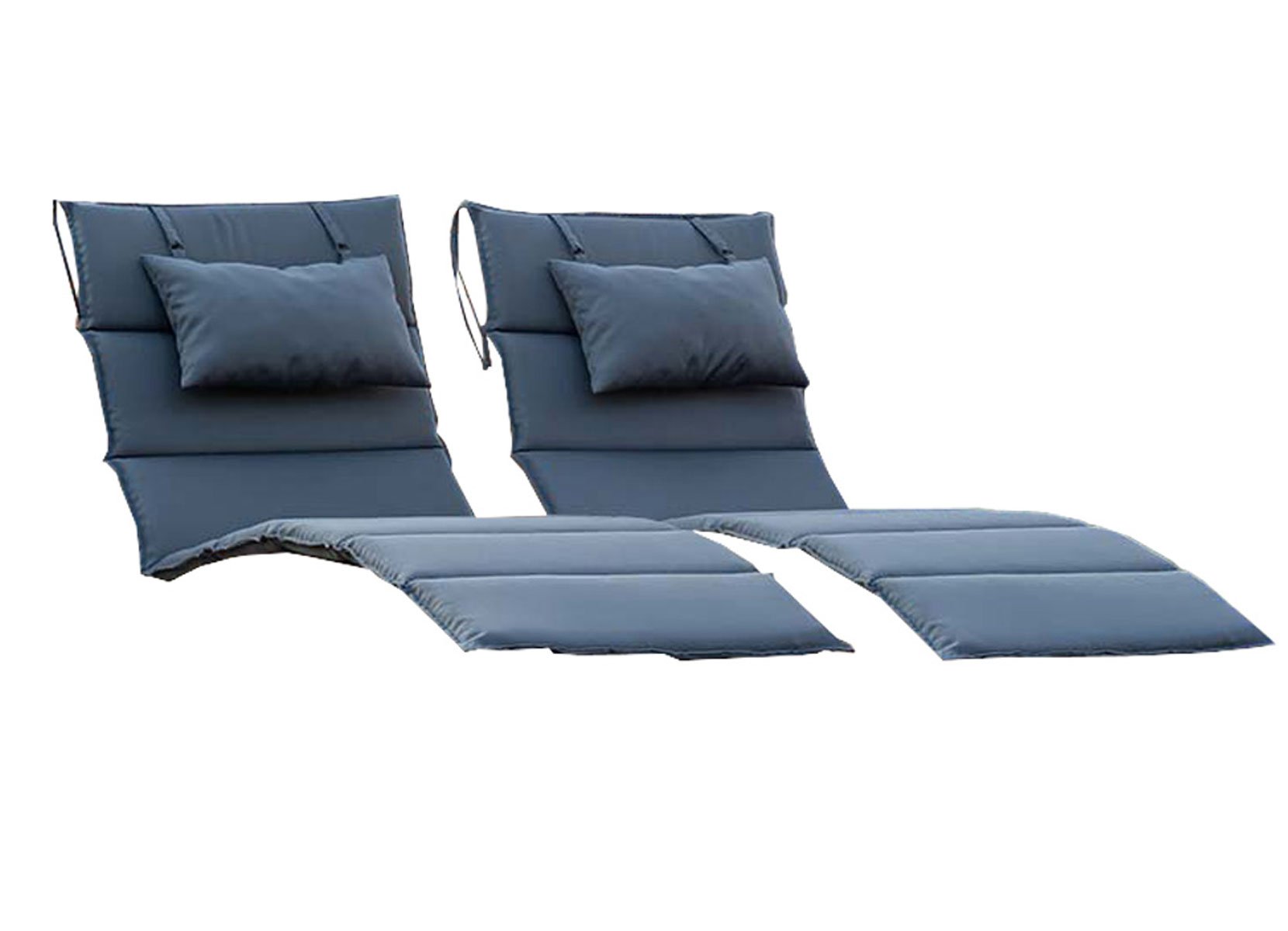 Home Deluxe Auflage 2er-Set für TAIGA Wellenholzliege Anthrazit Home Deluxe Auflage 2er-Set für TAIGA Wellenholzliege Anthrazit