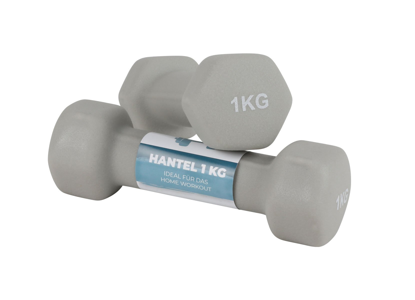 1kg Hantel Hellgrau