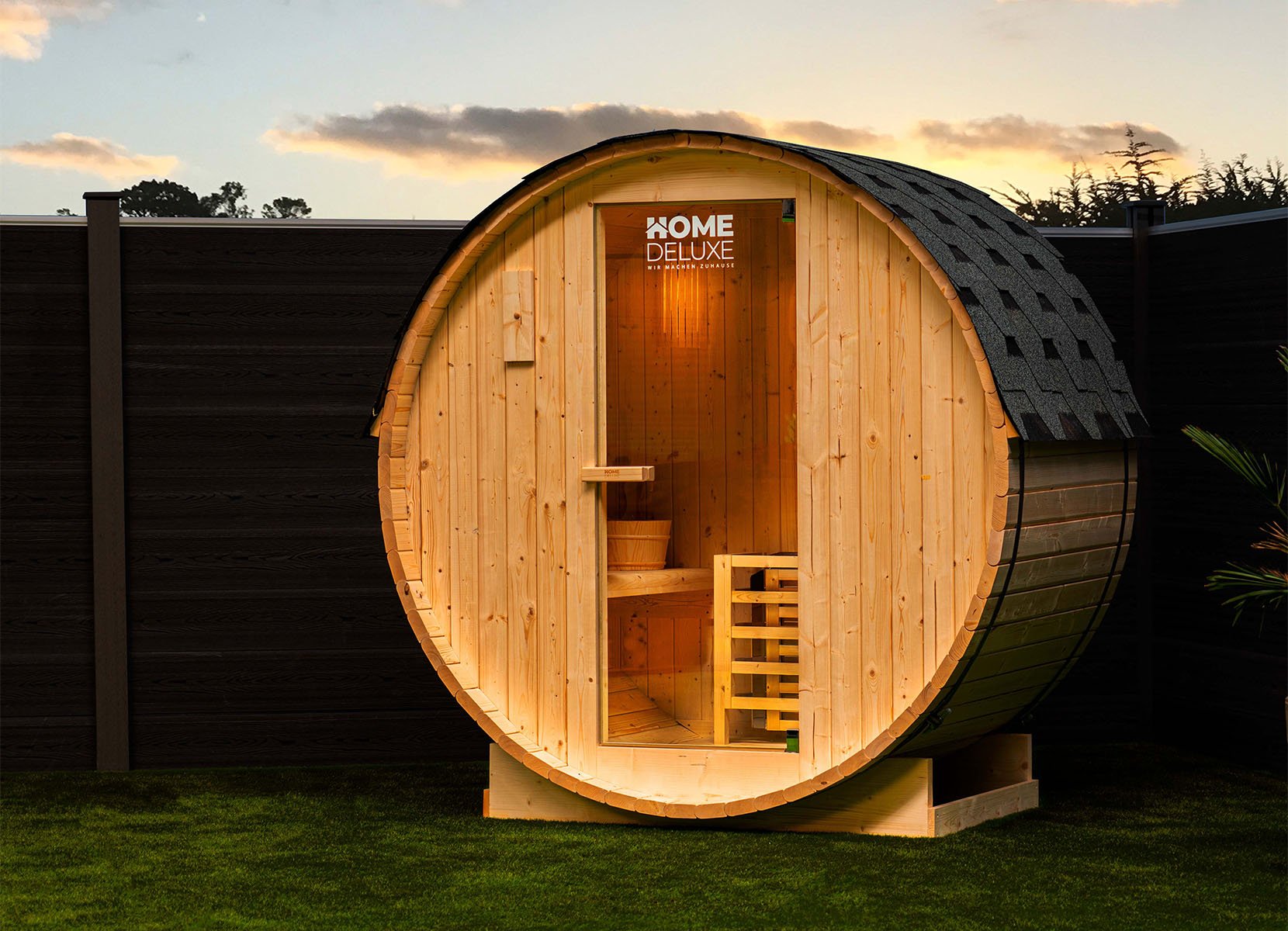 Home Deluxe Outdoor-Fasssauna LAHTI M