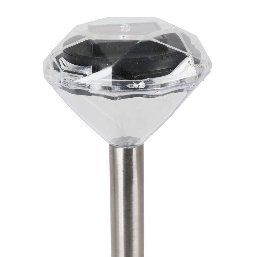 Solar-Gartenleuchte Diamant kaltweiß