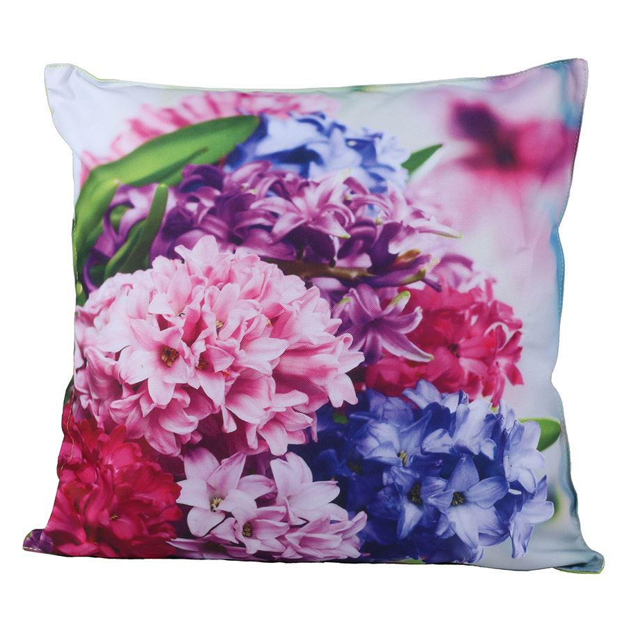 Outdoorkissen Bunte Hyazinthen 45x45cm